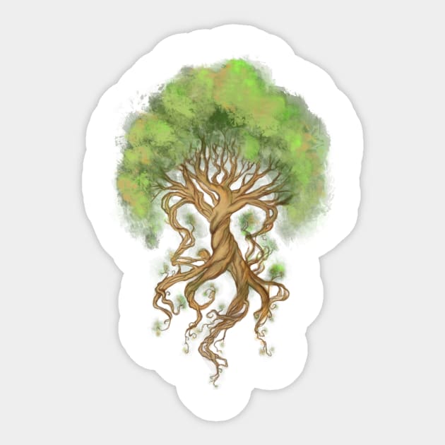 Ygdrasil, the tree of life Sticker by DanielVind